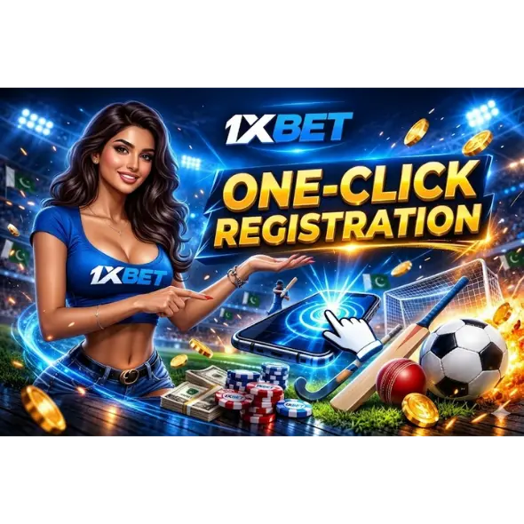 One-click registration on 1xBet betting platform